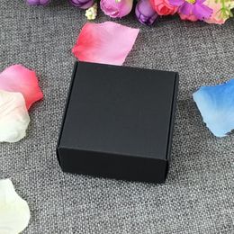 Jewelry Pouches Bags 50pcs 7 5 7 5 3cm Gift Kraft Box Boxes Blank Package Carry Case Cardboard Display For Accessory Accept Custom Log 239p