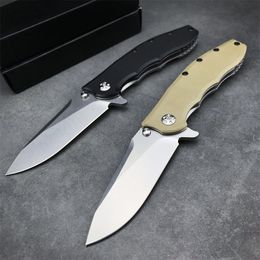 NEW 0562 Hinderer Flipper Outdoor Folding Pocket Knife G10+stainless Steel Handle EDC Stonewashed Knife Camping Survival Rescue Hunting Knives 0393 0022 0808