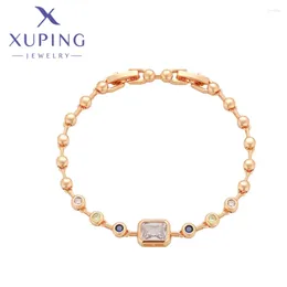 Link Bracelets Xuping Jewellery Trendy Exquisite Elegant Style Women's Gold Colour Birthday Christmas Classics Wish Gift X000849034