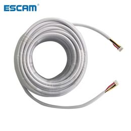 ESCAM 15M 20M 30M 50M AVVR 4 Core Wire 4/0.12 Copper Line for Wired Video Intercom Video Door Phone Doorbell Intercom Cable
