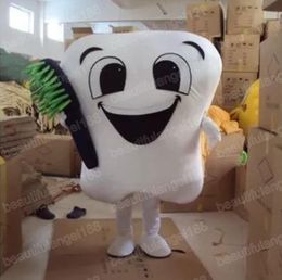Halloween Cute Tooth Mascot Costumes High Quality Cartoon Theme Character Carnival Unisex Adults Size Outfit Christmas Party Outfit Suit For Men Women