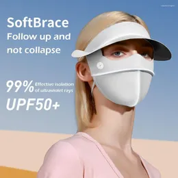 Cycling Caps UPF50 Women UV Protection Mask Thin Breathable Ice Silk Sunscreen Long Neck Full Face Summer Outdoor