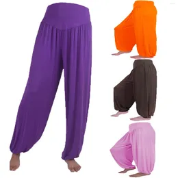 Women's Pants Sweatpants Womens Elastic Loose Casual Cotton Soft Yoga Sports Dance Harem Extra Long Trousers