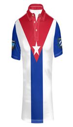 CUBA youth diy custom made name number Polo shirt nation flags spanish country cu Ernesto Guevara print po cuban clothes4261277