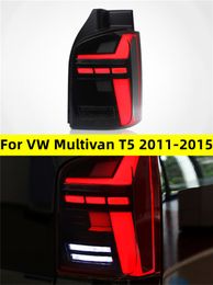 Car Tail Light Assembly LED DRL Rear Turning Signal Light Stop Brake Lamp For VW Multivan T5 20 11-20 15