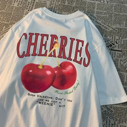 Cherries Cosh Valentine Men Women T Shirts Summer Cotton Casual Wear Crewneck Tee Clothes Loose Couple TShirt 240507
