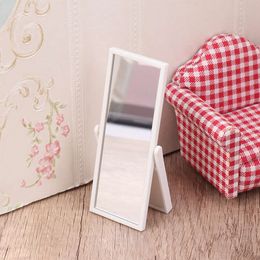 1:12 Dollhouse Miniature Simulation Full Length Mirror Model Furniture Accessories For Dolls House Decoration Kids Toys