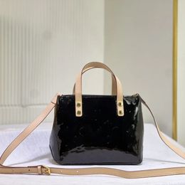 Women's Luxury Reade Small Handbag Designer Tote Shoulder Bag Top Embossed Patent Leather Fashion Casual Shoulder Handbag Crossbody Evening Bag M24144
