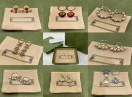 Classic Retro Womens Stud Designer Luxury Style Jewelry Earrings MultiStyle Cuba Pendant girls Studs Valentine Chirstmas Gifts Je7456953
