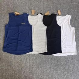 Men's Tank Tops Outdoor Lightweight Quick-drying Short-front And Long-back Vest Sleeveless Basketball Top