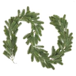 Decorative Flowers 6.6Ft Artificial Christmas Garland Winter Greenery For Holiday Wedding Decorations Reception Tables Centrepieces