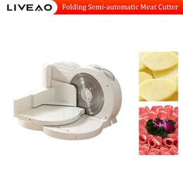 Automatic Sausage Lamb Beef Meat Meat Cutter Slicing Machine Commercial Folding Meat Slicer