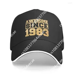 Ball Caps Fashion Unisex 1983 Birthday Baseball Cap Adult Adjustable Dad Hat Men Women Outdoor