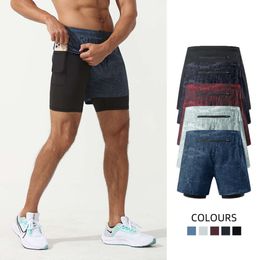 Athletic Shorts Workout Running ummer double-layer fiess shorts cross-border quick-drying track pants lined swimming trunks for men Tennis Active Sports Basketball