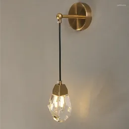 Wall Lamps Crystal Light LED Modern Luxury Fixtures Sconce Lamp Living Room Home Decor Lights Aisle Indoor Bedside Lighting