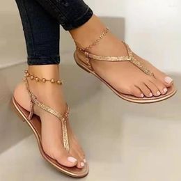 Casual Shoes Women Sandals 2024 Summer Fashion Pointed Toe Flats Slides Ladies Flip Flops Roman Low Heels Woman