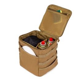 Camping Storage Bag Picnic Basket Large Capacity Outdoor Lamps Gas Stove Canister Pot Carry 240517