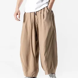 Men's Pants Harem Tether Pockets Soild Baggy Trousers Thin Bloomers Casual Summer Male Pant Comfy Streetwear Hombre