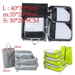 Storage Bags 4pcs/set Mesh Portable Compression Underwear Organiser Waterproof Luggage Cloth Suitcase Home Supplies