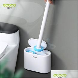 Toilet Brushes & Holders Ecoco Disposable Brush Household Wall-Mounted Can Thrown Without Dead Corners Cleaningtoilet Bathroom Accesso Dhgdo