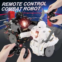 Other Toys Remote Control Fighting Robot Two Person Boxing Fighting Robot Sparring Rotating Gift Family Toys Childrens Toys Boys Toy Gifts s5178