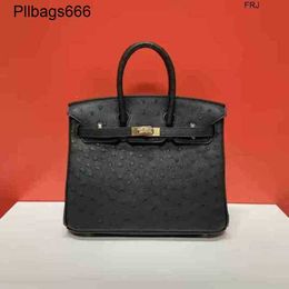 Designer Bags Ostrich Handbags Tote Bag Leather Premium Black 3025mini Small Portable Togo Litchi Pattern1jrx Have Logo R7ri