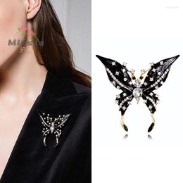 Brooches Fashion Rhinestone Insect Butterfly For Women Clothing Jewellery Party Accessories