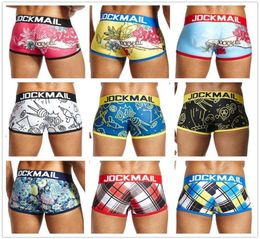 Fashion Jockmail Boxer Sexy Low Waist Breathable Ice Silk Cartoon Print Gay Underwear Toy Have Fun Men Shorts9845677