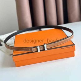 10A Mirror Quality Designer belts Thin waist belt 1.3cm H buckle EPSOM palm print cowhide womens belt Retro Luxury gold plating mens belt Reversible belt