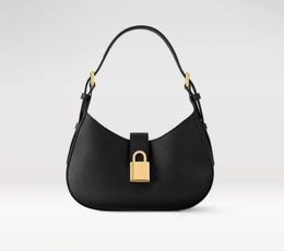 M24611 Moon Women Totes Bags Cowhide Leather LOW KEY SHOULDER BAG Handbag Luxurys Designers Shouder Crossbody Messenger Ladies