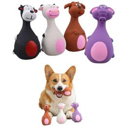 Other Toys Pet dog toys latex squeezing sound toys bite resistant puppies soft rubber toys chewing teeth cleaning small and medium-sized dogs elephants cows