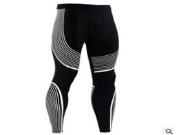 Fashion Mens Gym Compression Leggings Sport Training Pants Men Running Tights Trousers Men Sportswear Dry Fit Jogging Pants With S3078323