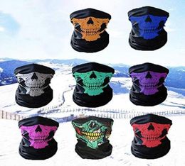 Skull Bandana Cycling Dust Protect Mask Autumn Winter Headband Scarf Neck Face Mask Headwear Outdoor Cycling Mask Accessories5942780