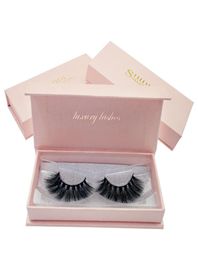 1PairsSet 3D Mink Natural Long False EyeLashes Thick Plastic Black Cotton Full Strip Fake Eye Lashes For Party Cosmetic Make Up T8914137