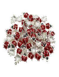 50pcs Classics Colourful Enamel Zinc Alloy Pendant Charm Ladybird Classic Necklace Pendant DLY Accessories DIY Jewellery Crafts2950016