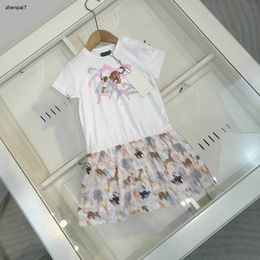 Top baby tracksuits Summer kids designer clothes Size 90-160 CM Multiple animal pattern printed T-shirts and skirts 24April