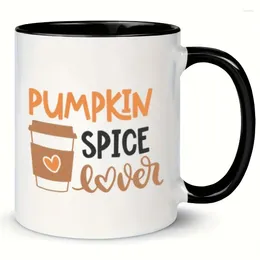Mugs 1pc 11oz Pumpkin Spice Lover Ceramic Coffee Mug Funny Novelty Office For And Cold Drinks Ideal Gift Out Of The Box