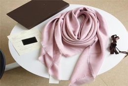 Beautiful Classic 140x140cm Silk and wool Scarves autumn winter Man Women Shawl square Neck letter Scarf Highly Quality3894983