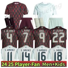 Mexico 2024 Copa America 2026 QUALIFIERS RAUL CHICHARITO Soccer Jerseys LOZANO DOS SANTOS 24 25 H.LOZANO Men Kids Football Shirts