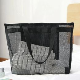 Storage Bags Durable Toiletry Bag Reusable Tote Breathable Travel Clothes Wet And Dry Separation Mesh Multipurpose