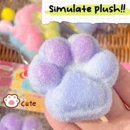 10PCS Decompression Toy Cat P Mochi Taba Squishy Fidget Toy Cute Plush Cat P Silicone Slow Rebound Pinch Decompression Toy Stress Release Vent Toy