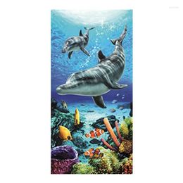 Towel Cute Baron Bay Dolphins Beach Travel Novelty Dolphin Bathroom Towels For Children Swim Pool Ocean Sea Animal Bath