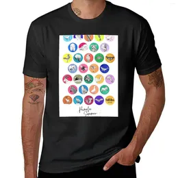 Men's Tank Tops Inktober 2024 Collage T-shirt Boys Animal Print Plus Sizes Mens T Shirts Pack
