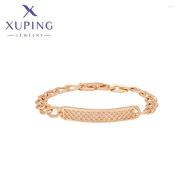 Link Bracelets Xuping Jewelry S High Quality Fashion Designer Elegant Style Love Women's Gold Color Birthday Gifts X000771608