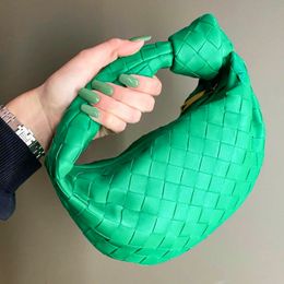 10a Luxurys Cloud handbag mens leather the tote bags Crossbody Clutch half moon Designer Crescent bag armpit pochette Mirror quality Women's green weave shoulder bag