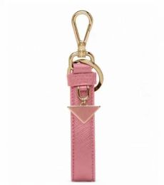 Lanyards Luxury Brand Keychains Fashion bag pendant Men Women Car Key Chain Prad keyring Designer Leather Keychain very cute Lover Keychain