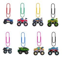 Charms Truck 9 Cartoon Paper Clips Bookmarks Paperclips Colorf For Pagination Organise Folder Funny School Office Supply Student Stati Otmhc