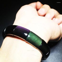 Strand Drop Rainbow Obsidian Natural Stone Bracelet Colourful Eye Beads Bracelets Lucky For Women Men Crystal Jewellery