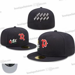 15 Colours 2024 Men's Baseball Fitted Hats Year at back Flat Chicago Basketball Full Size Closed Caps Black Heat Size Chapeau Hip Hop Popular Street Sports Bone M17-06