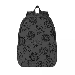 Backpack Supernatural Sigils Fashion Sports Student Business Daypack For Men Women Laptop Canvas Bags Fit Teens Outdoor Travel